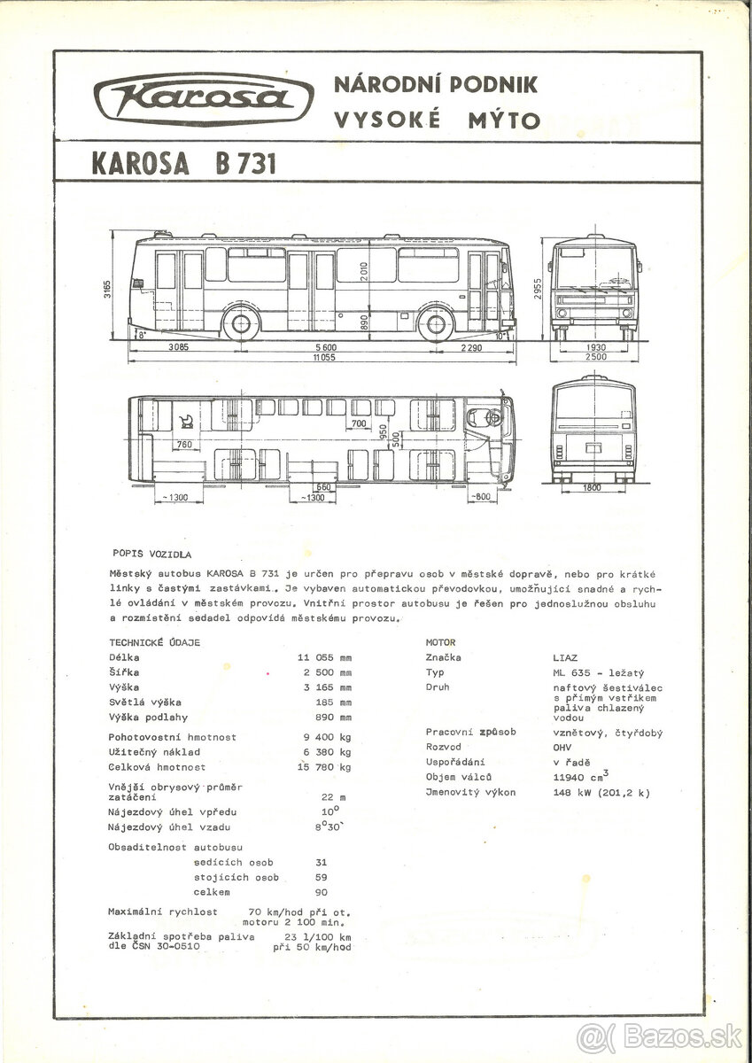 Prospekty - Autobusy Karosa 3