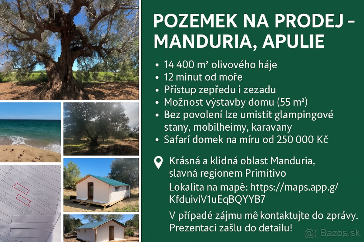 Pozemek u moře 14.400m2