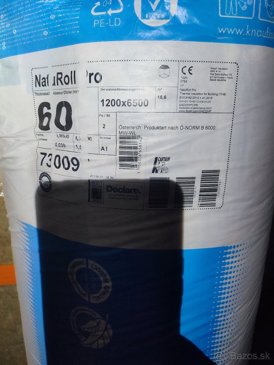 Predám Minerálnu vatu Knauf Naturol Pro 100