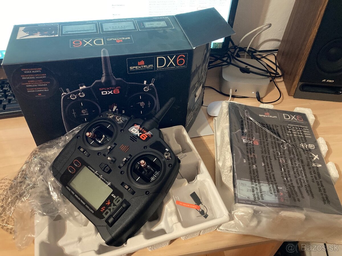 NOVÁ vysielačka + prijímač Spektrum DX6