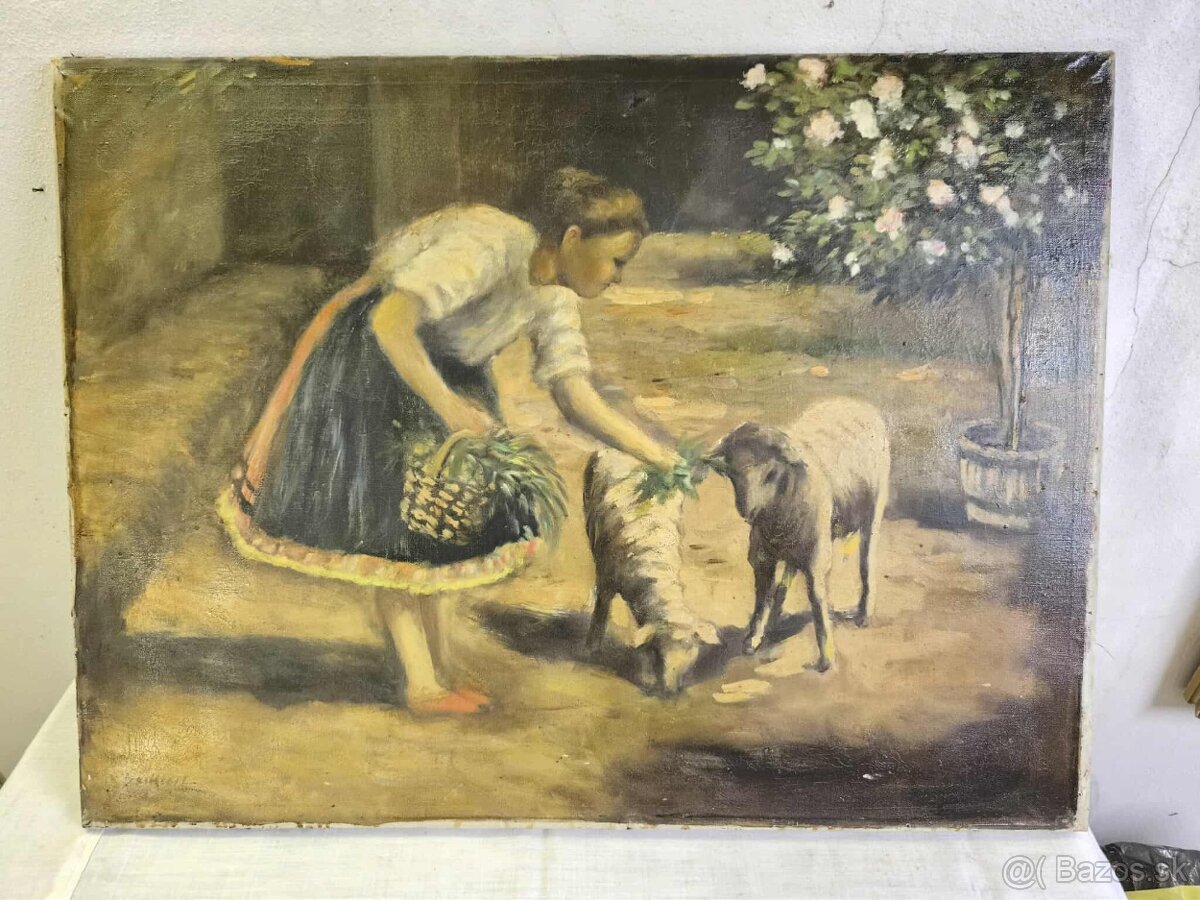 Sziklai Lajos- olejomaľba