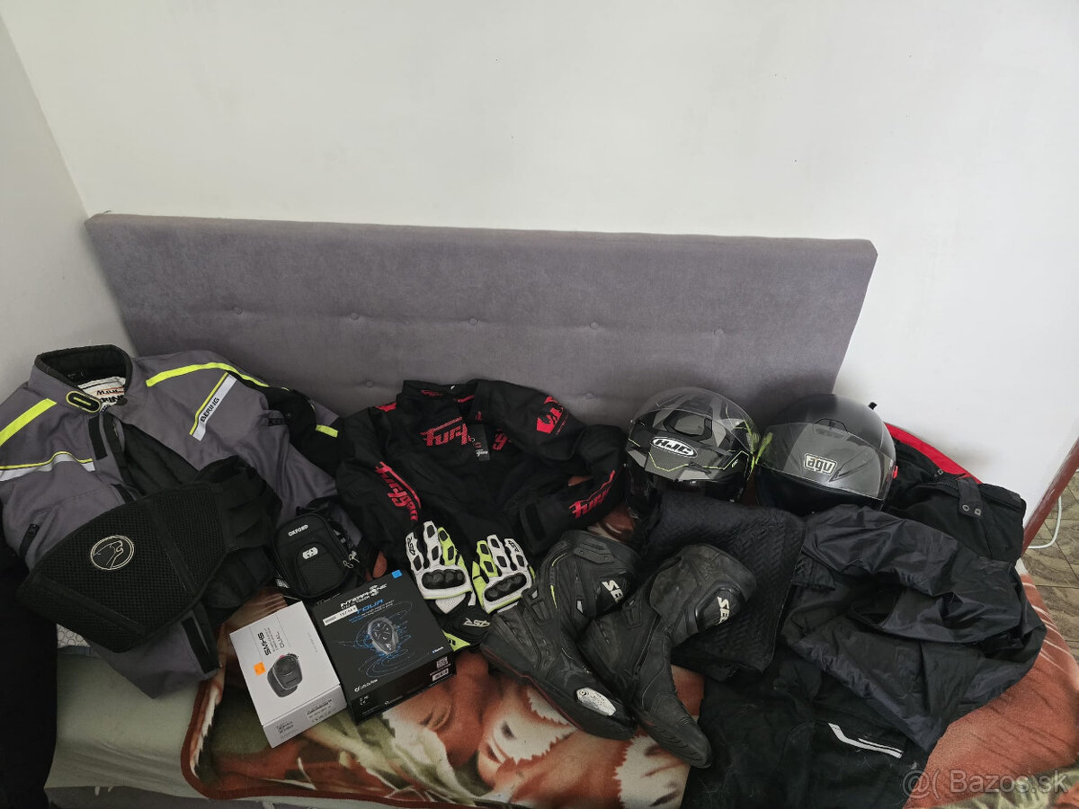 Oblečenie na Moto + Itercom