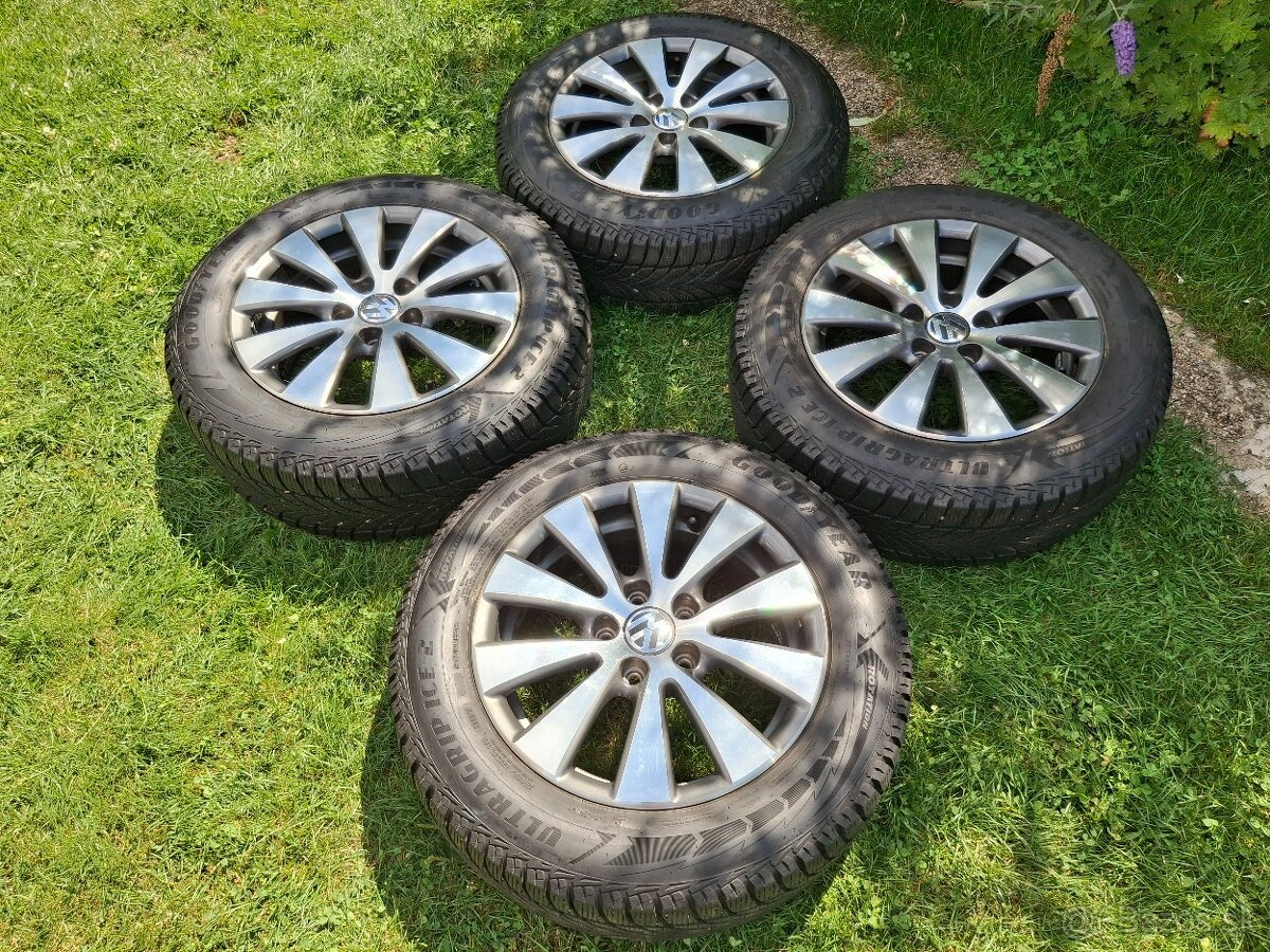 16" ALU 5x112 orig VW a iné + zimné 215/60 r16 8,5mm TOP