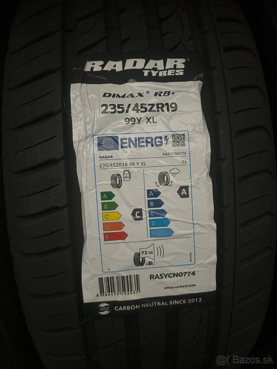 Radar Dimax R8+ 235/45 R19 99Y