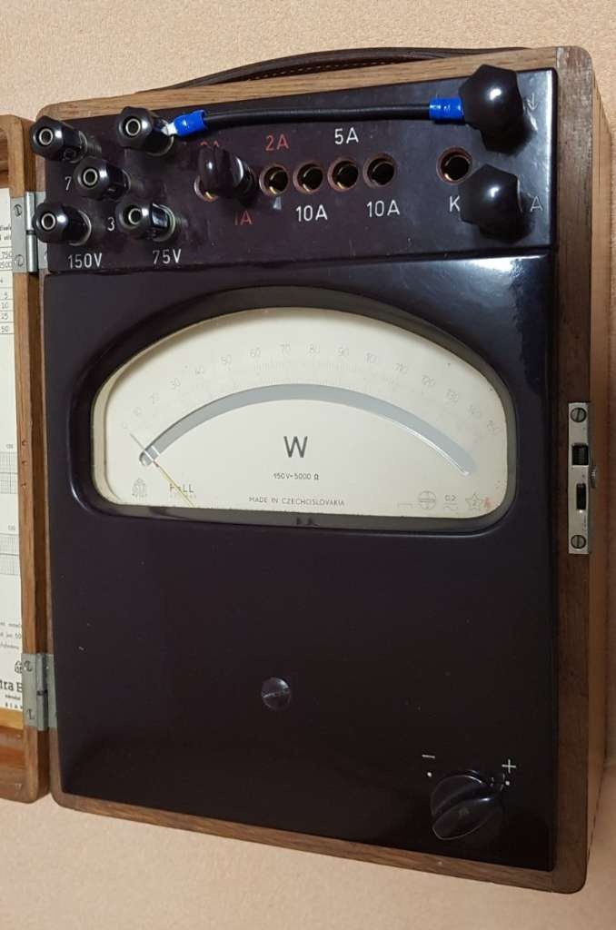 Wattmeter z roku 1960 v perfektnom stave - uloženka