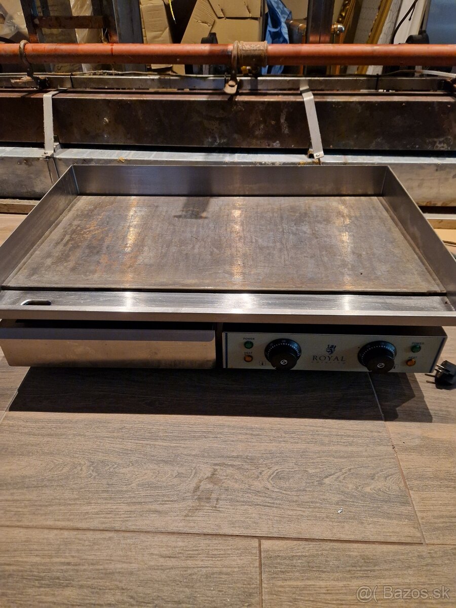 Elektrická grilovacia platňa 72,5 cm - hladká - 2 x 2,2 kW