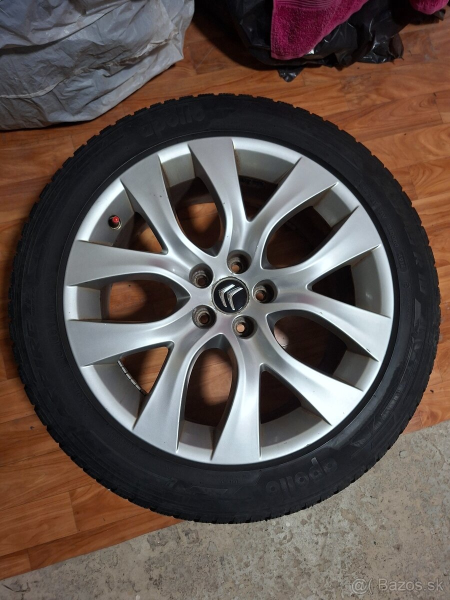 ALU disky Citroen so zimnymi pneu 5x112 245/45 R18