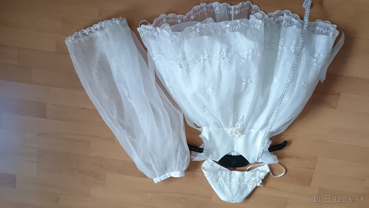Saty biele na krst velkost 68 - 72
