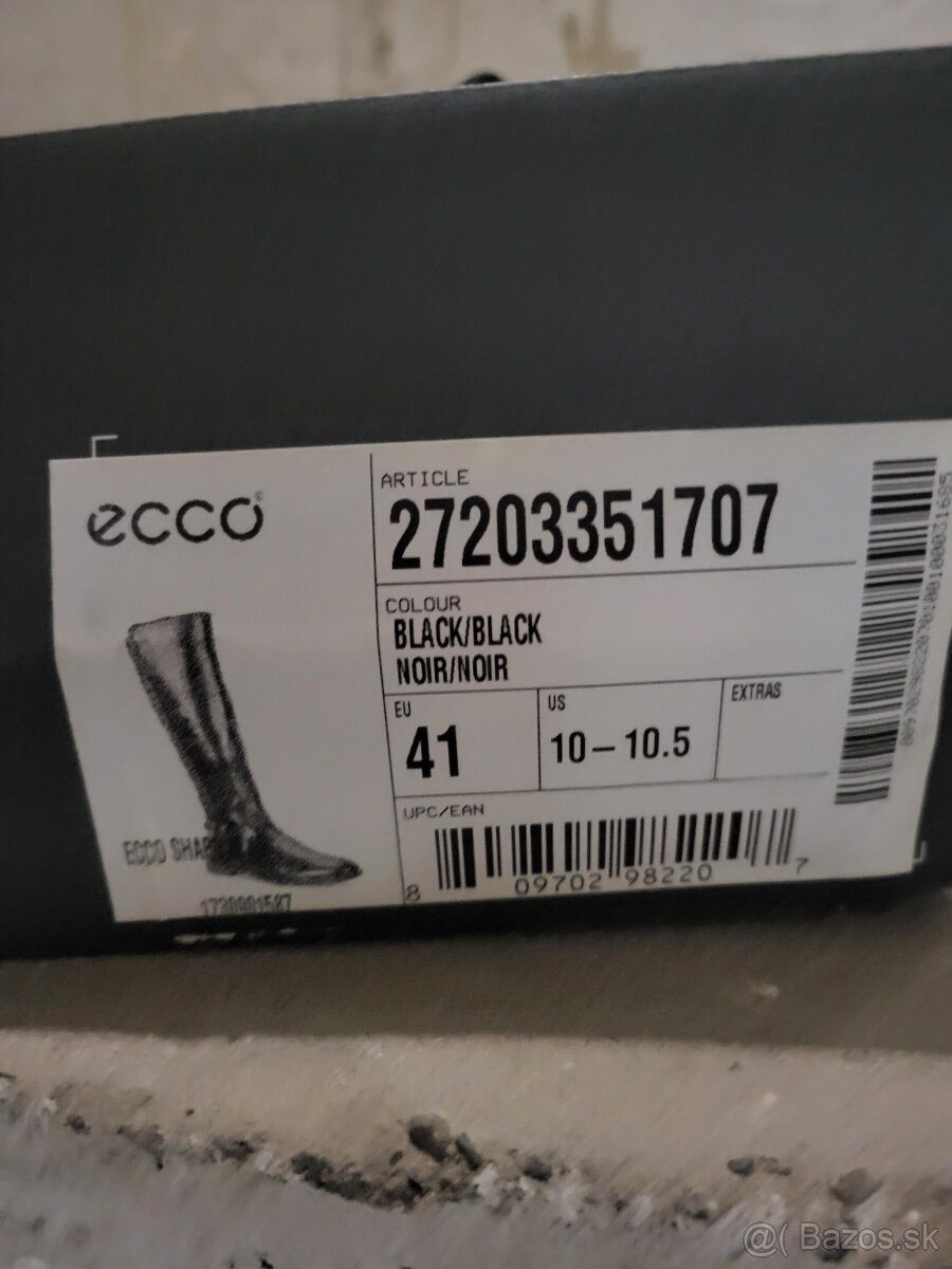 Predám elegantné dámske kožené čižmy ECCO SHAPE