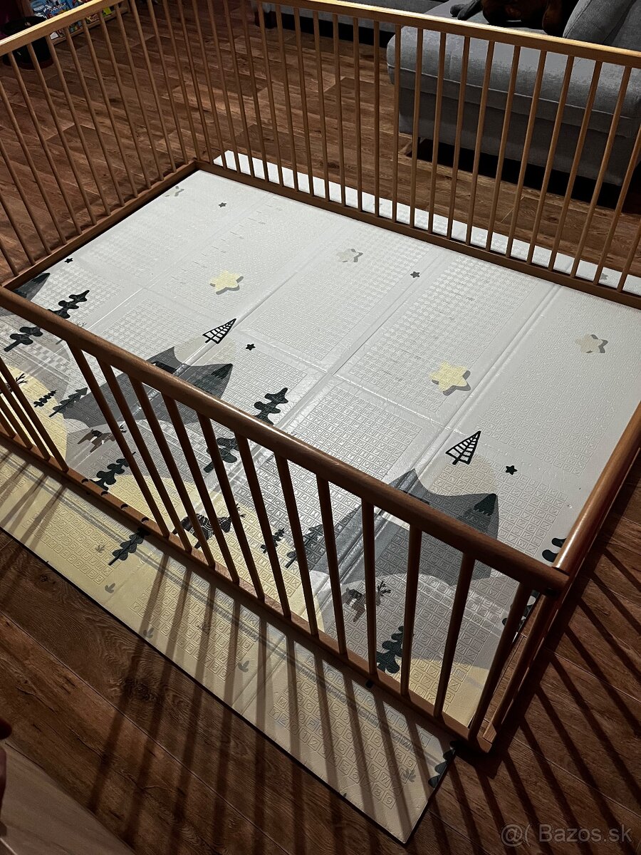 drevená detská ohrádka 200x140