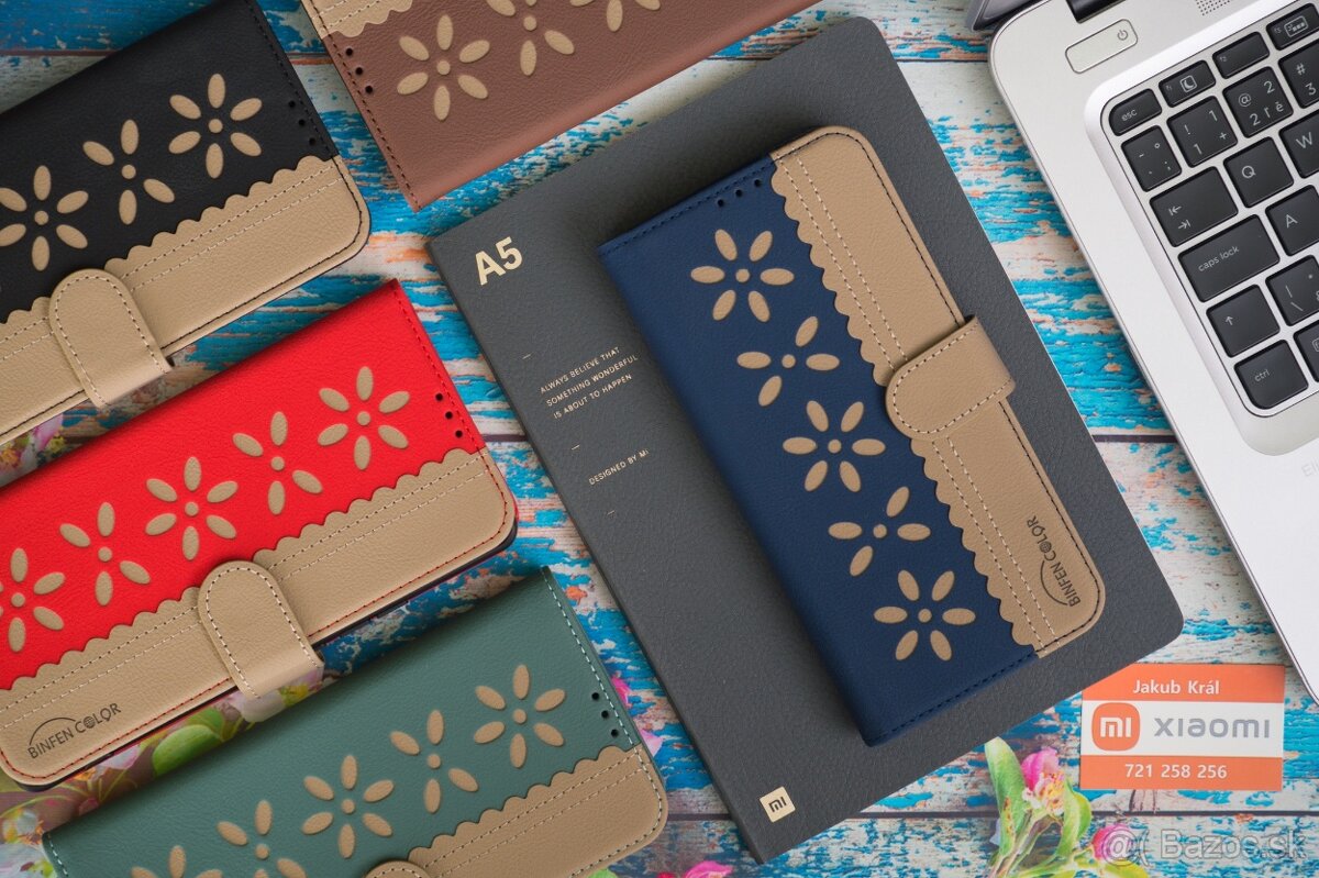 Dvojfarebné zatváracie púzdra Binfen pre Xiaomi, Redmi, Poco