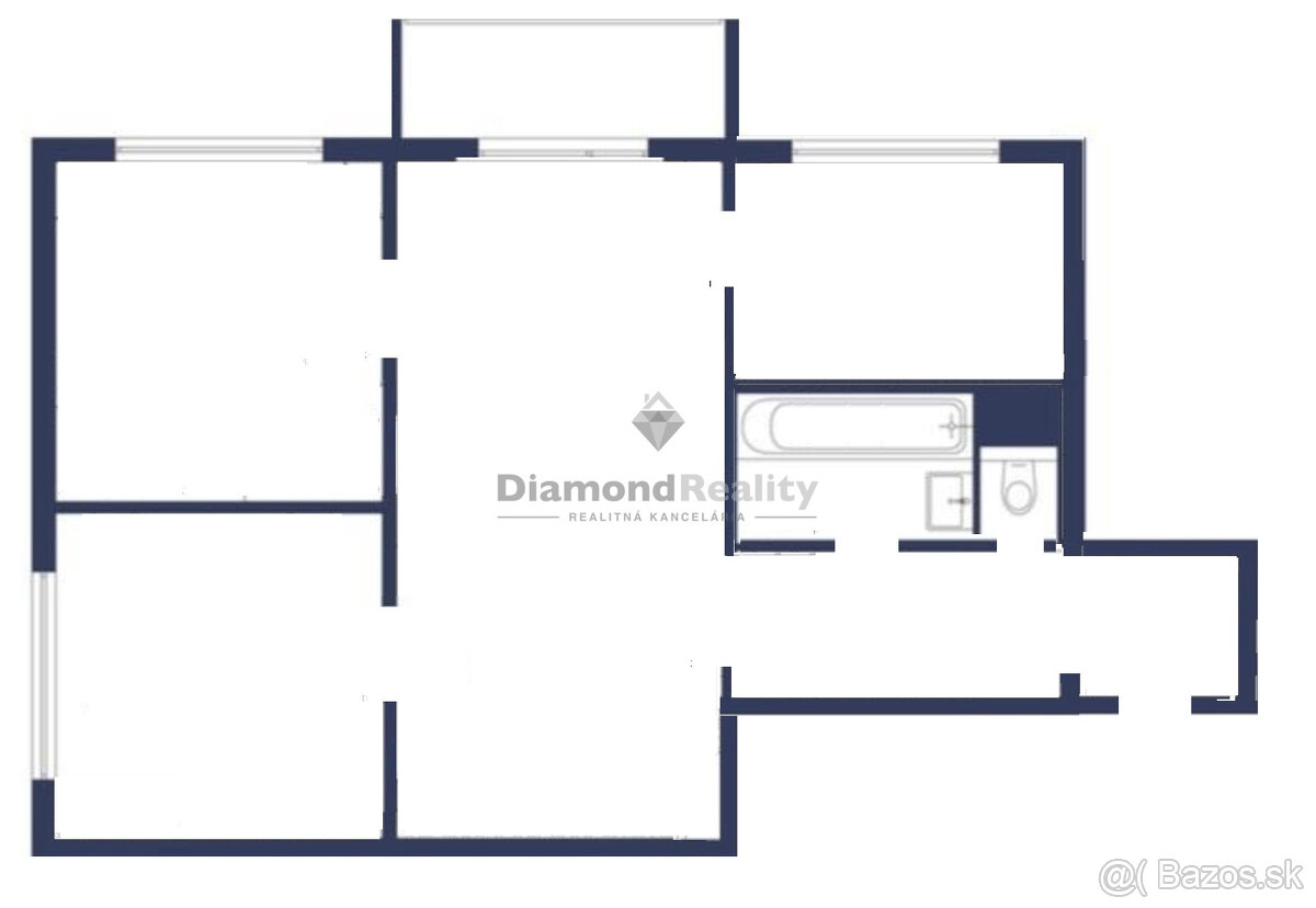 Na predaj 3-izbový byt na Terase, Košice – Šafárikova trieda