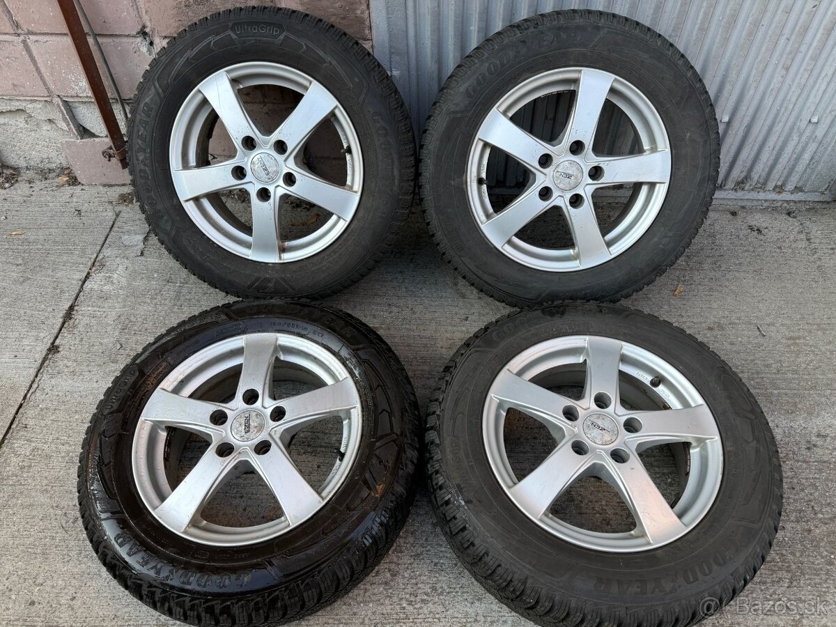 15" Elektrony 5x112 so zimnymi pneu 195/65 R15