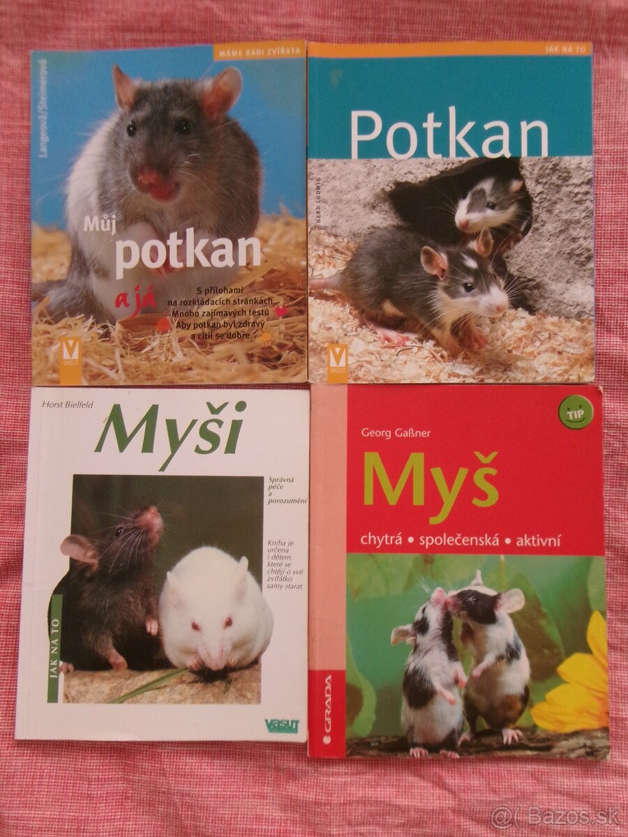 Chovateľstvo - knižky o chove potkanov a myší.
