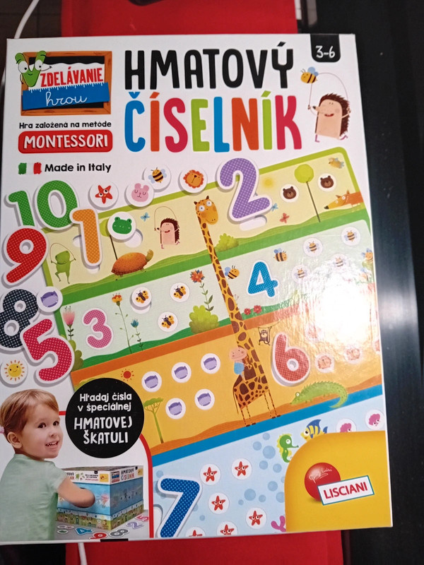 Montessori hra Hmatový číselnik