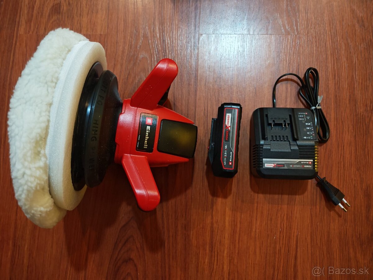 Aku Leštička na auto Einhell CE-CB 18/254 s batériou.