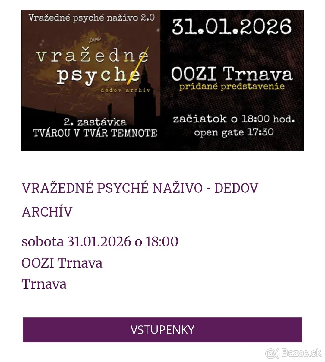 Vražedné psyche Trnava