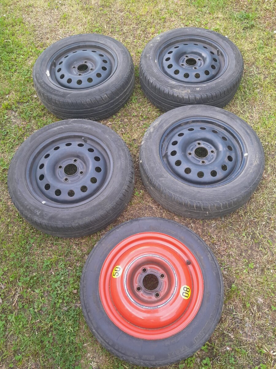 letné pneu 185/60 R15, disky 4x108