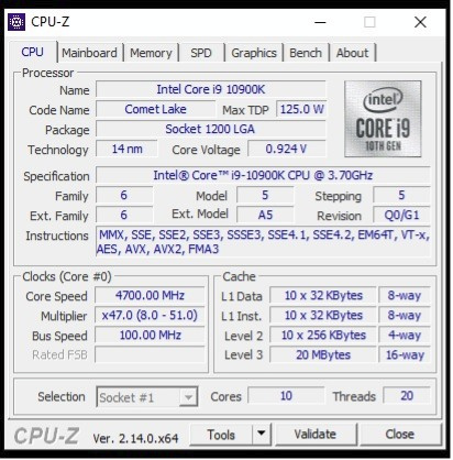 Predam i9 10900K . 10 jadro 20 vlakien ,5.3Ghz boost