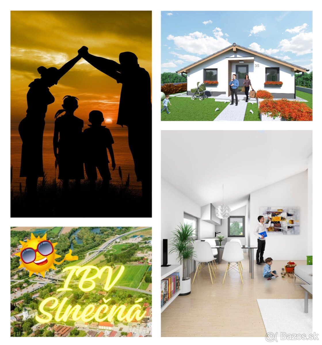 🌞 IBV Slnečná: nízkorozpočtové 4-izbové drevodomy, Sučany