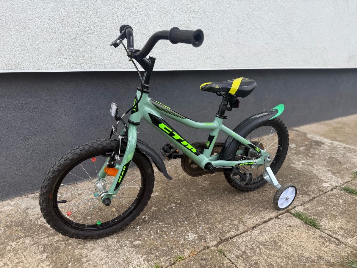 Detsky bicykel CTM 16'' Lime/Green verzia