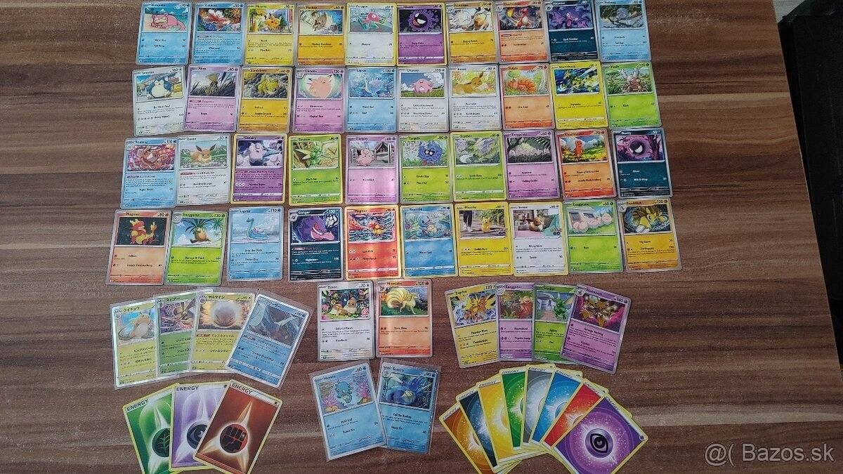 Predám originál Pokemon karty 1. generácia Pokemonov