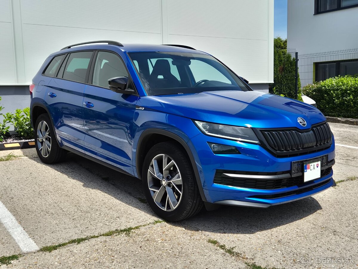 Škoda Kodiaq Sportline 4x4 DSG webasto 360kam race blue