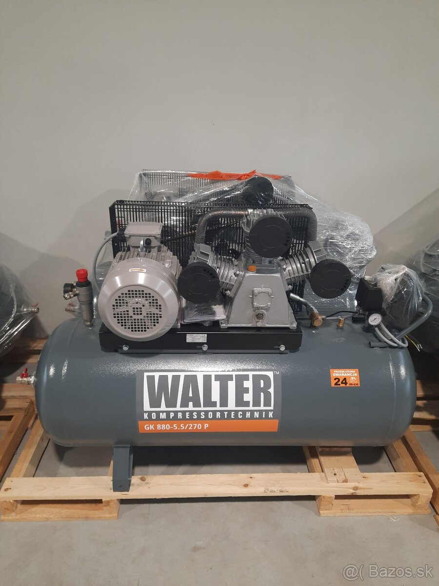 Piestový kompresor WALTER WK 900-7,5/270 - ZÁRUKA 2 ROKY