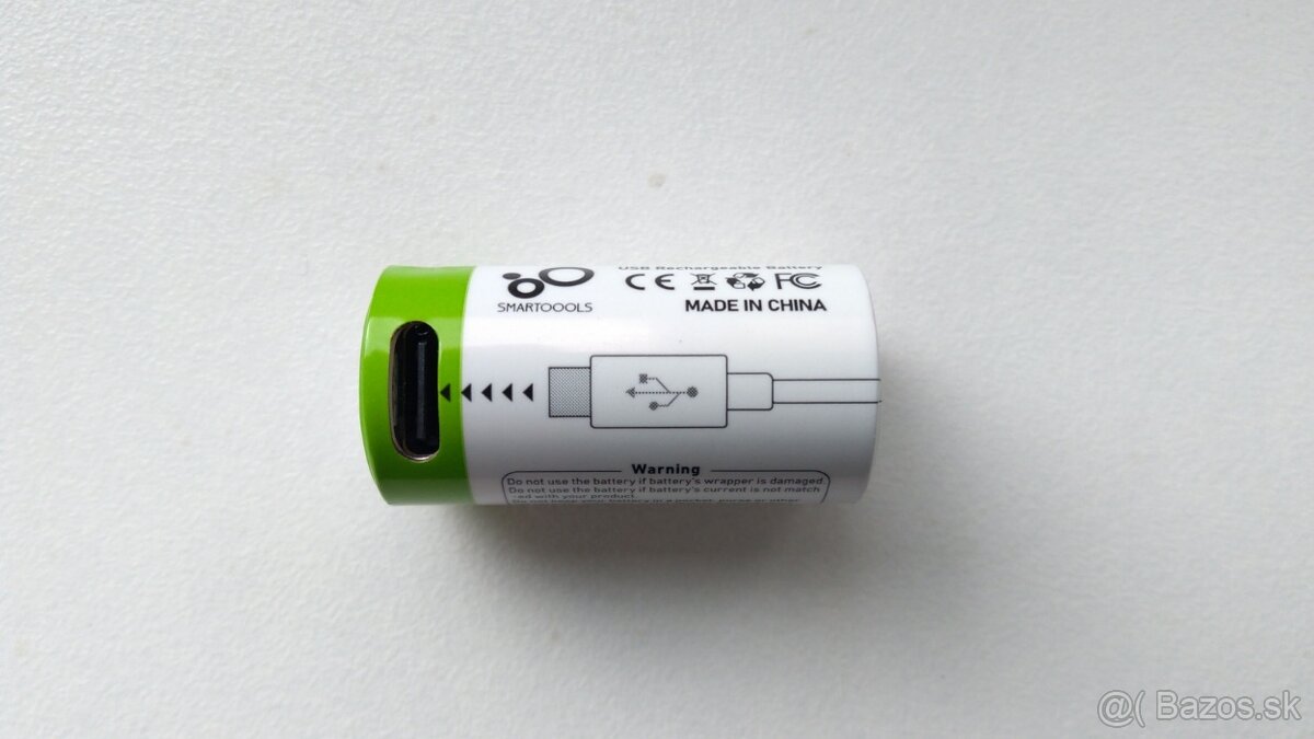 Nabíjateľné batérie RCR123A, 16340, 700 mAh 3,7V, 2,59 Wh