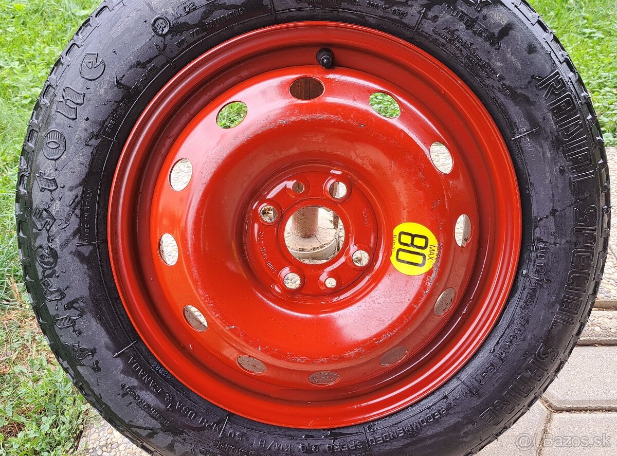 DOJAZDOVÁ REZERVA R14 4x98 - FIAT 500, DOBLO