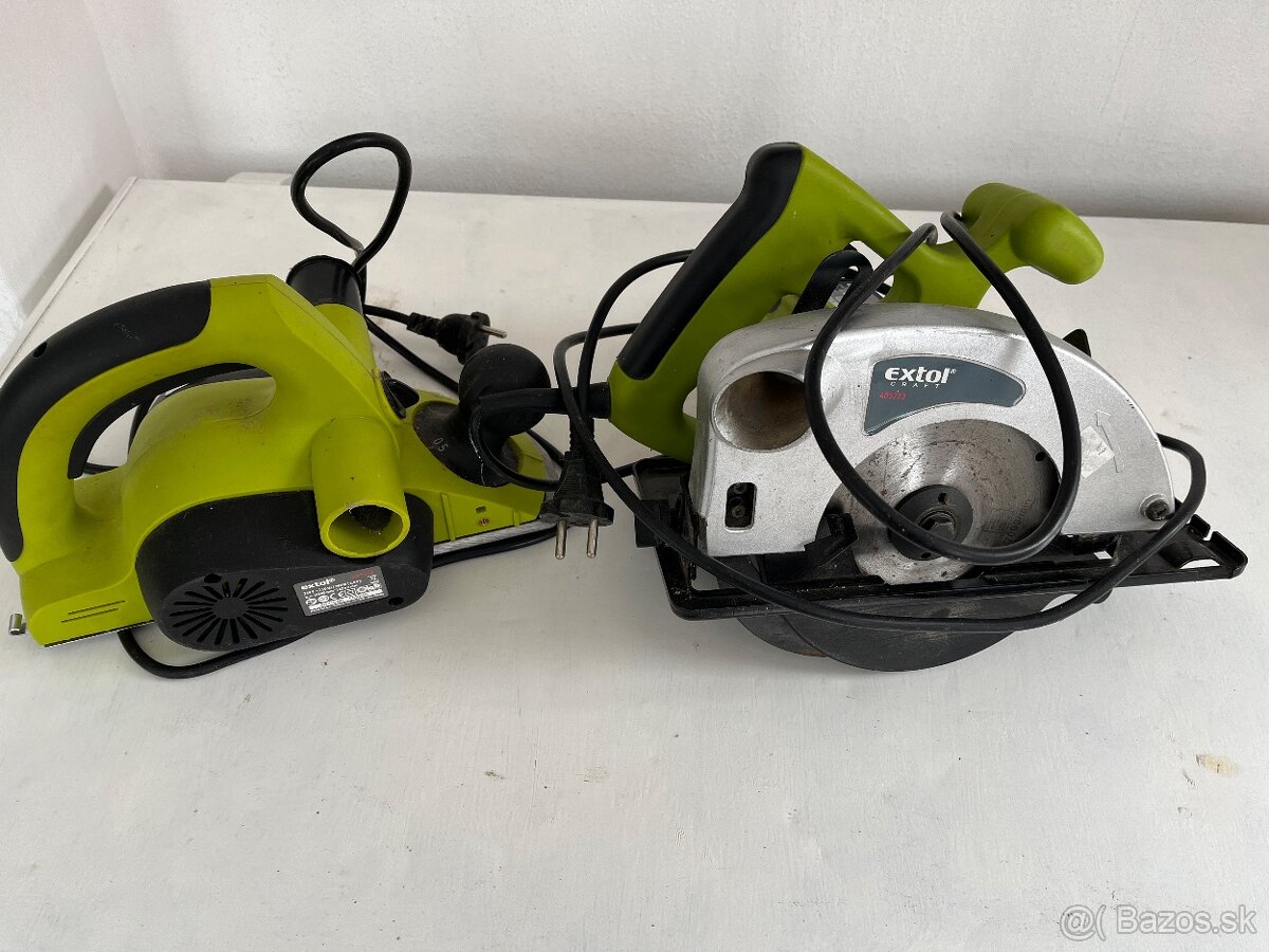 Kotúčová píla a elektrický hoblík