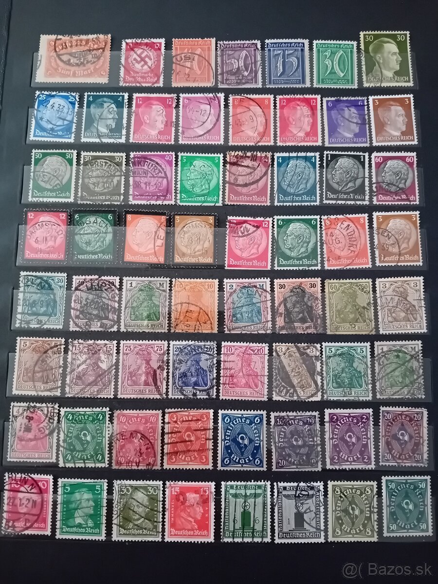 Známky Deutsches reich a protektorat