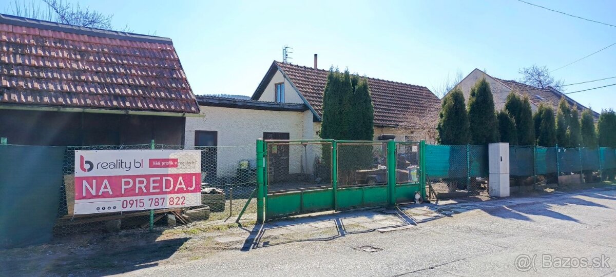 Predaj rodinný dom s pozemkom. Sučany