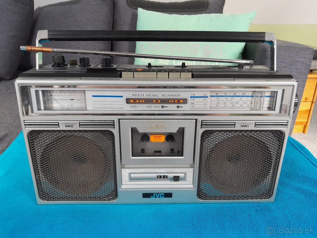 Vintage JVC RC-646L Rádio magnetofón