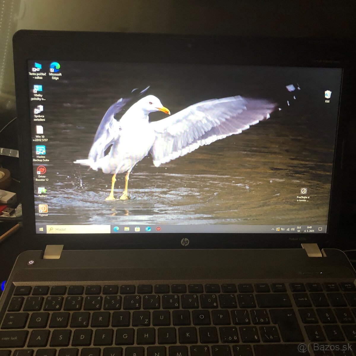 Predám funkčný notebook HP ProBook 4535s s Windows 10