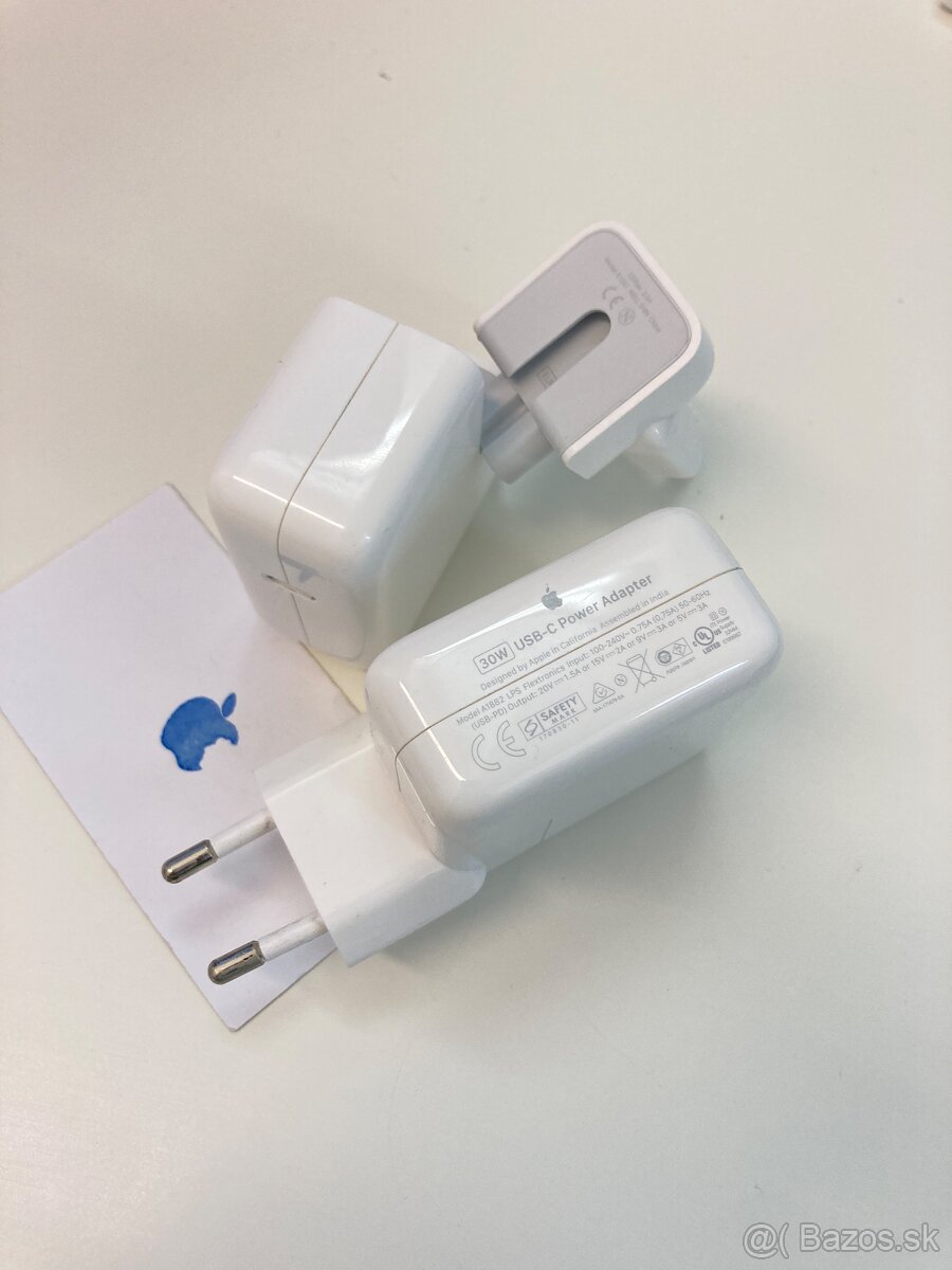 Originál Apple Power Adaptér USB-C 30W MW2G3ZM/A