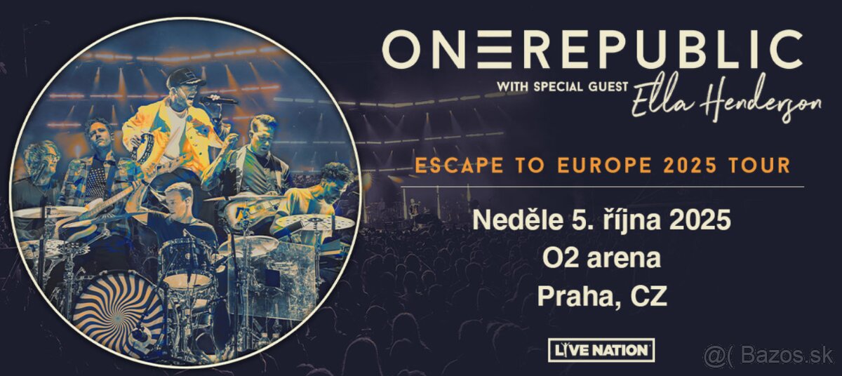 OneRepublic 5.10.2025 Praha