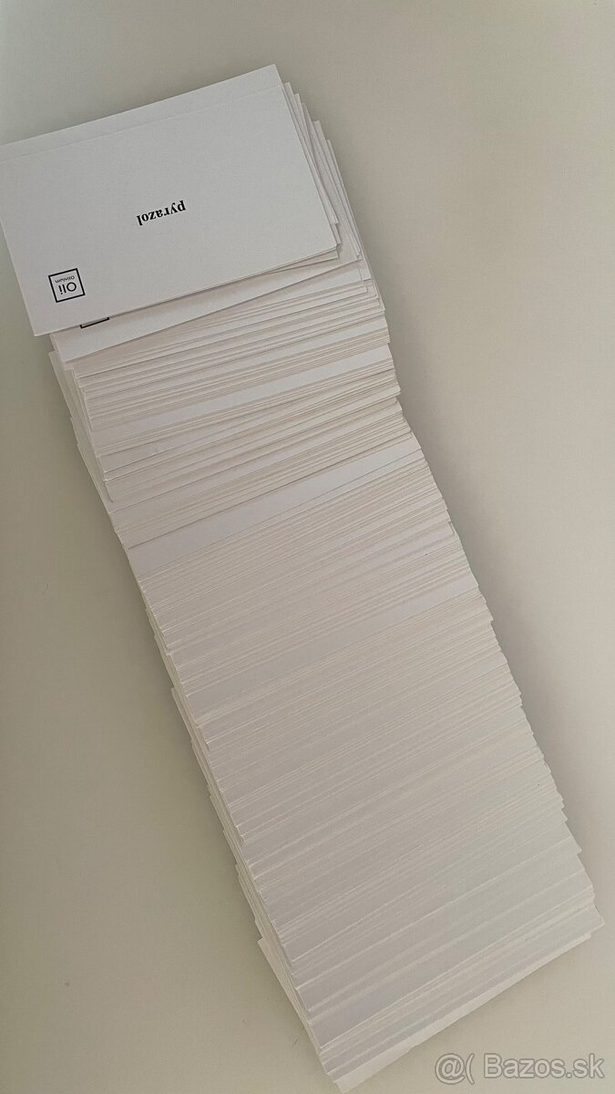 Olinium kartičky - Chémia
