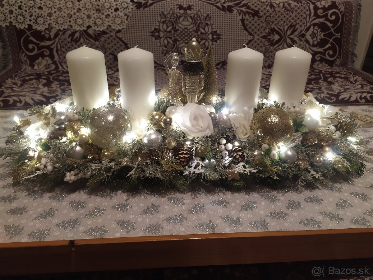 Adventný veniec na stol