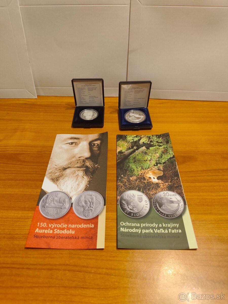Predám Slovenské strieborné pamätné mince 2009-2020