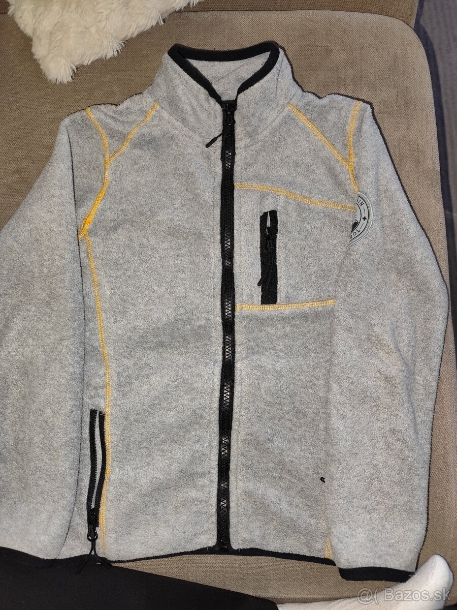 Flísová bunda veľkosť 128-134 softshellová detská bunda 134