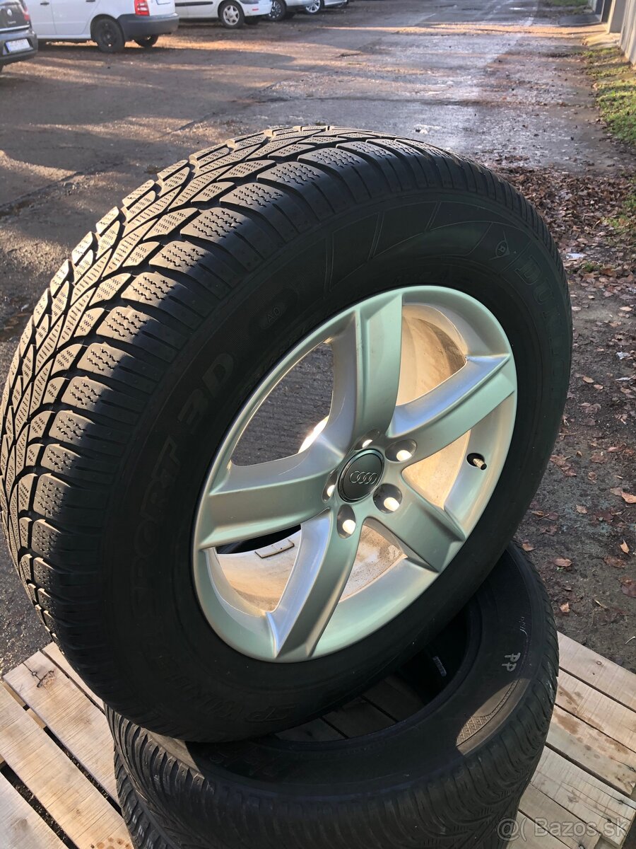 Predám zimné pneumatiky 4 ks s Al diskami Audi