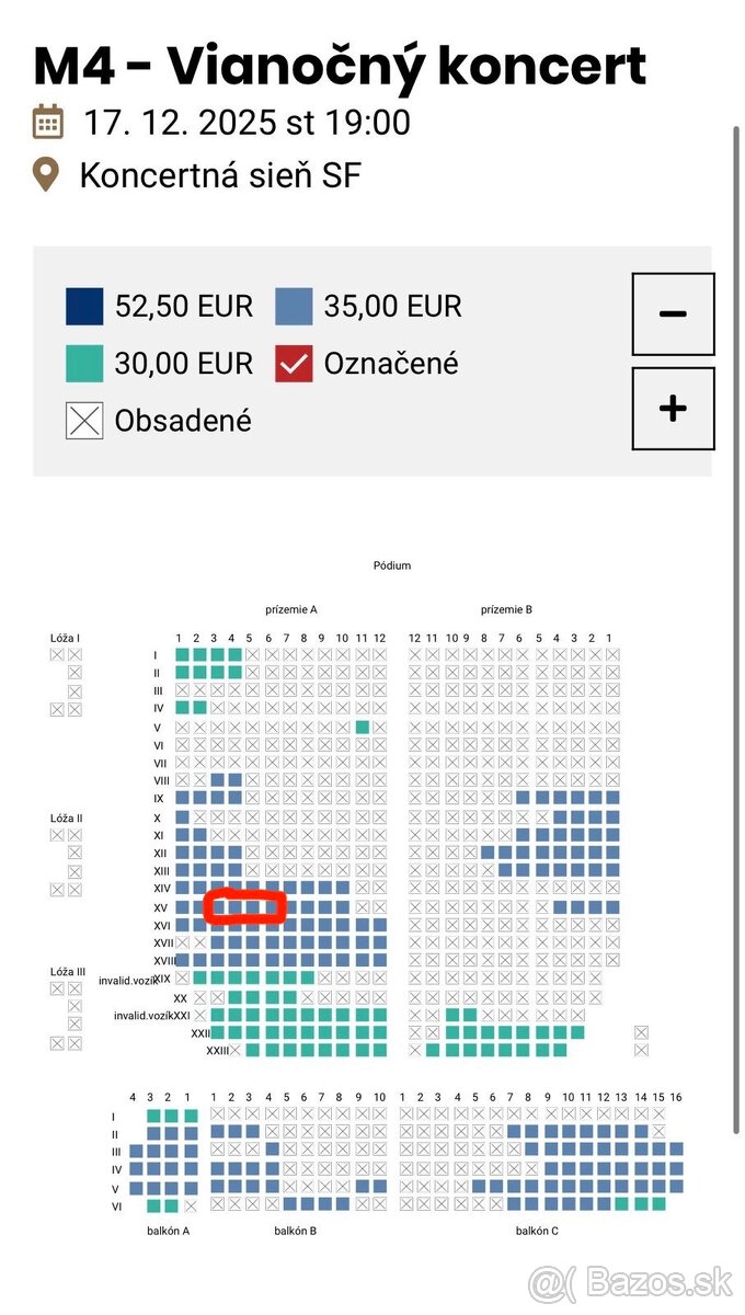 Slovenska filharmonia - Vianocny koncert 17.12.2025 o 19:00