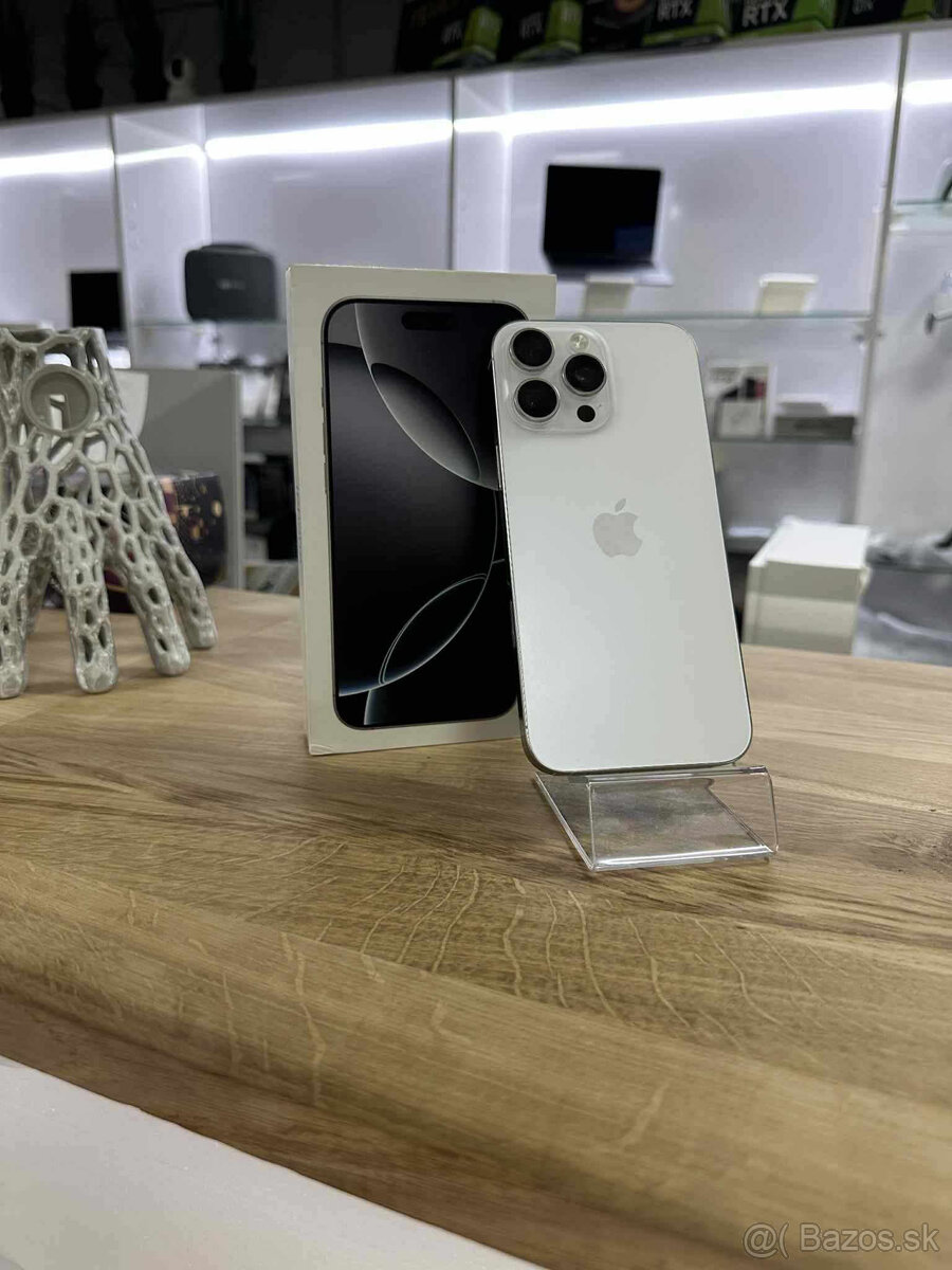 iPhone 16 Pro Max 256GB Biely Titan