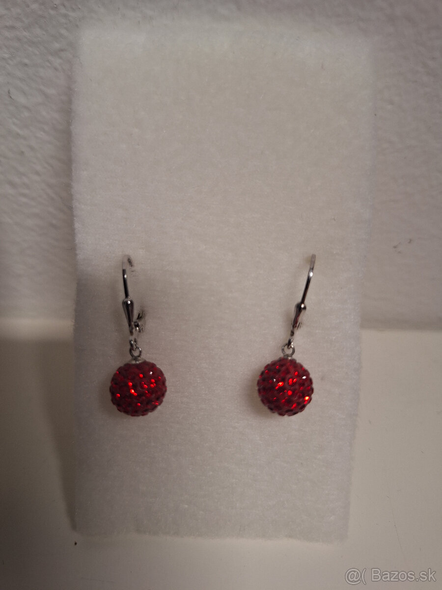 Swarovski náušnice v striebre