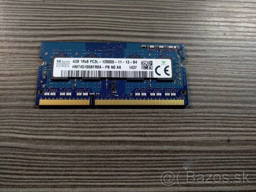RAM SODDR3 4GB, a tiež RAM SODDR3 4GB do notebookov