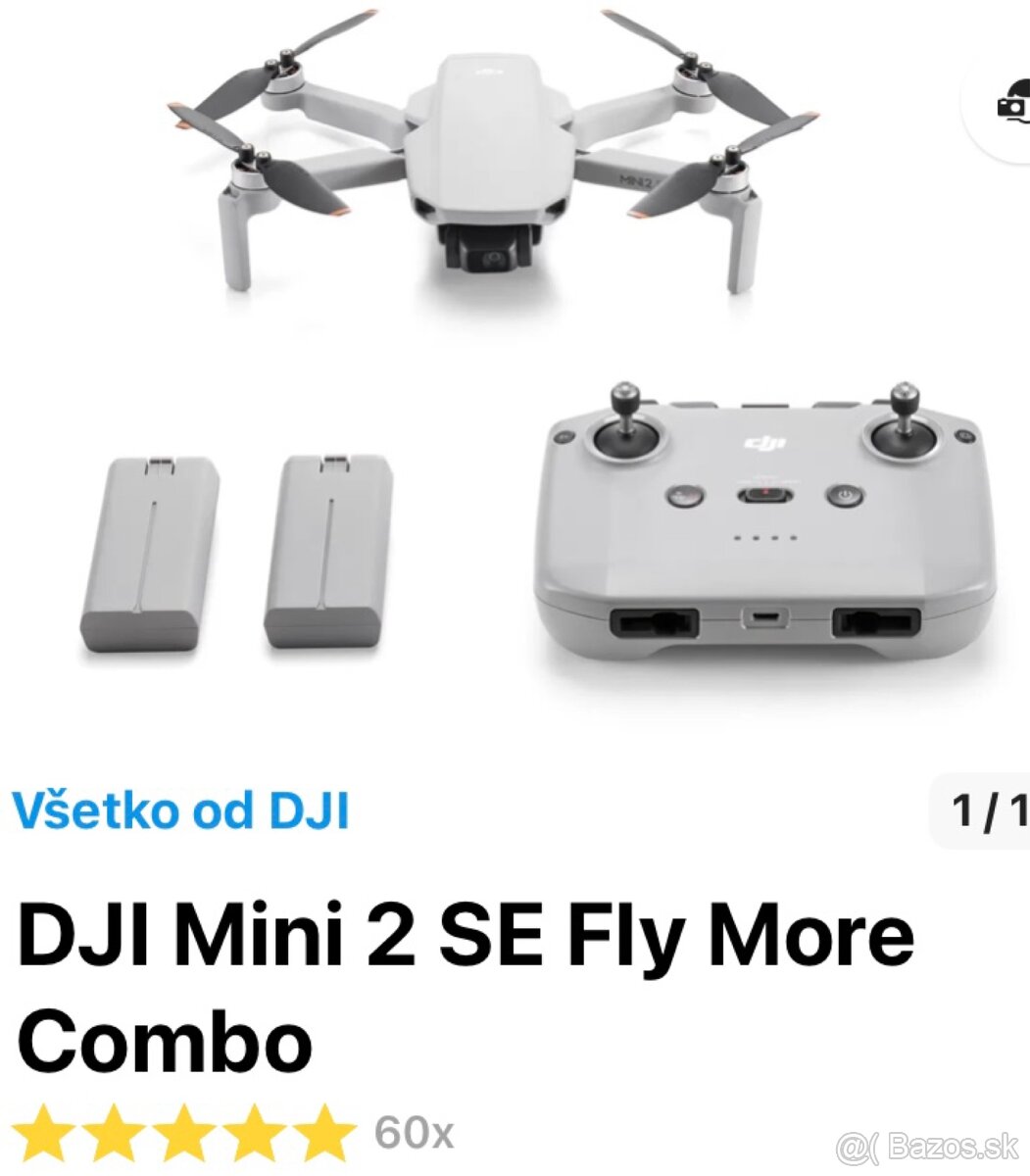 Predam / Vymením Dron DJI Mini 2 Se Fly More Combo