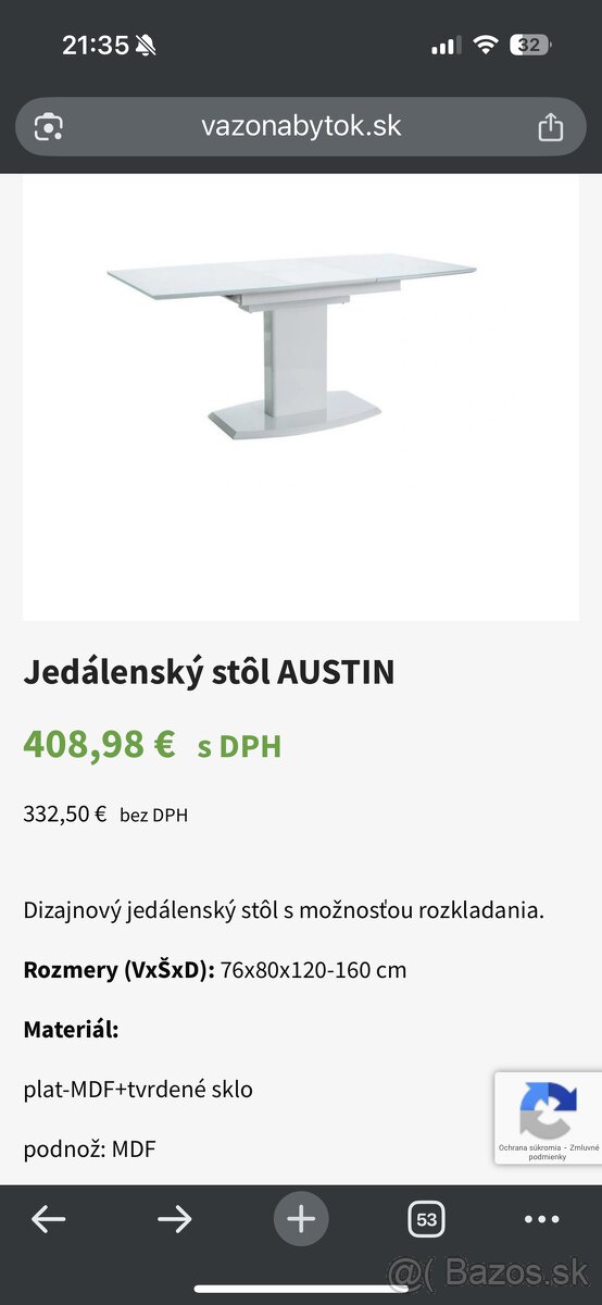 Jedálenský stôl