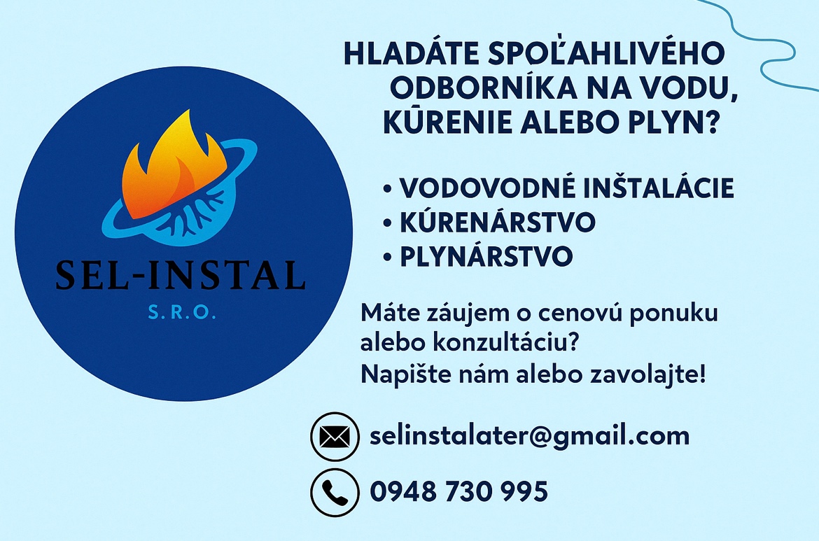 💧Vodoinštalácie,kúrenie,plyn a odpady ♨️