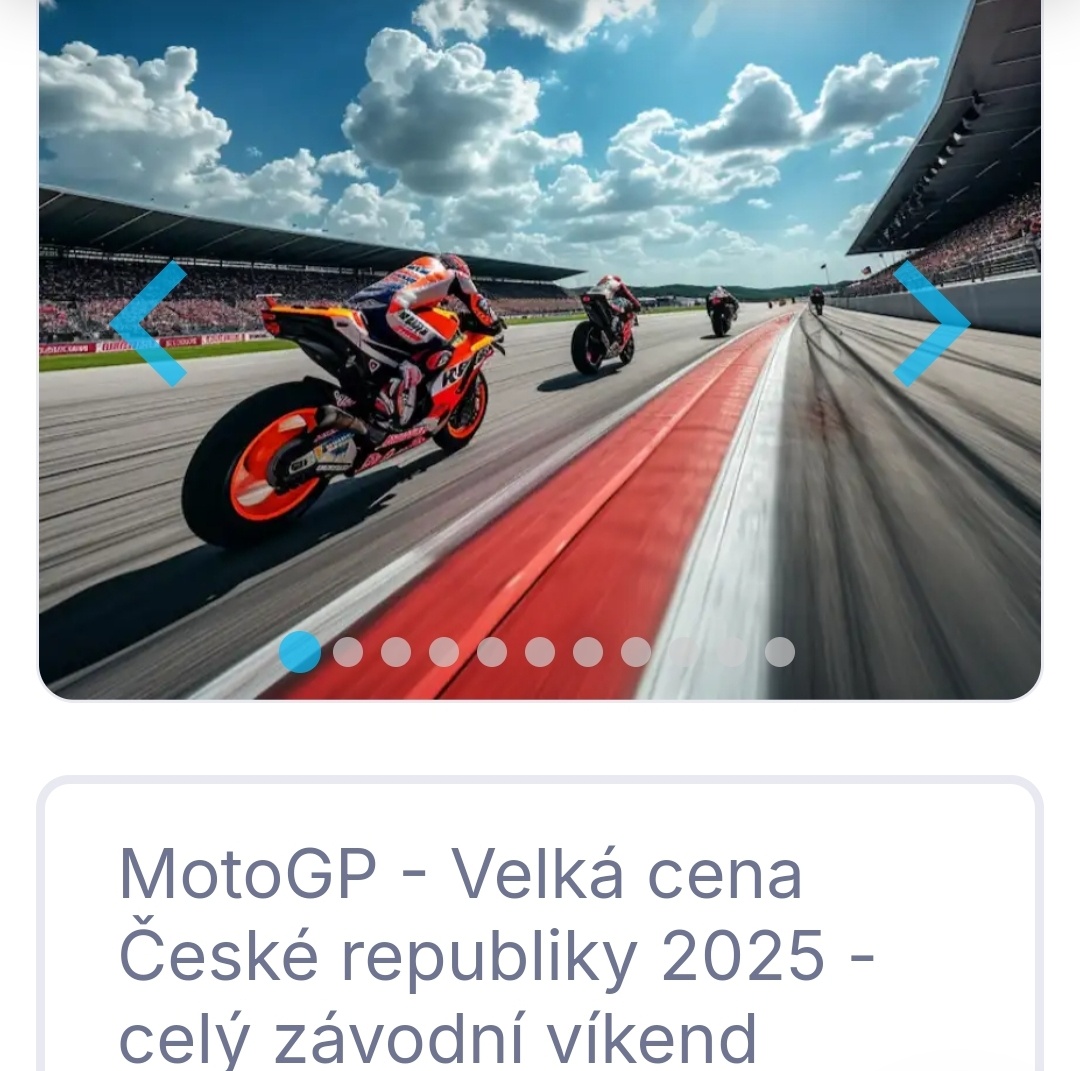 Koupim 2 VIP vstupenky na moto GP v Brně